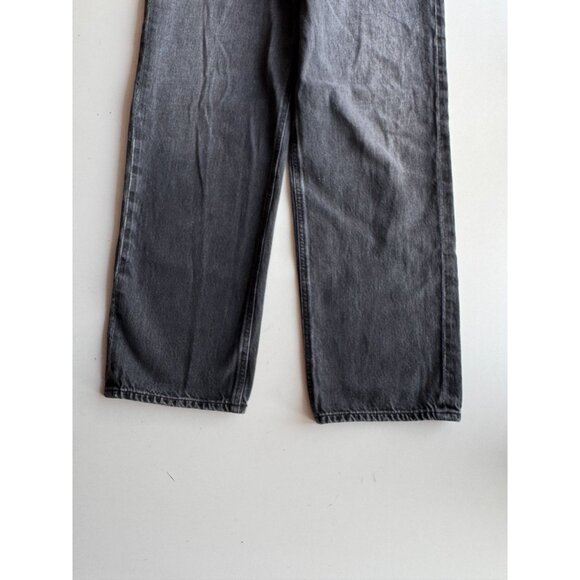 AGOLDE Criss Cross Savage Vintage Black High Rise Loose Boyfriend Jeans, Size 27 - Picture 8 of 14